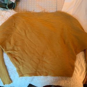 Marigold slouchy sweater sinches at waist